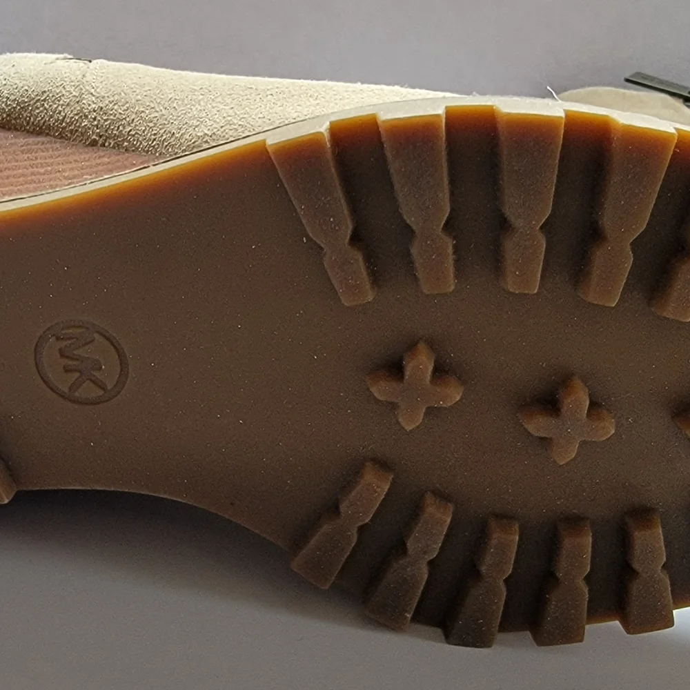 Michael Kors Beige Suede Wedge Ankle Boots - Picture 5 of 7